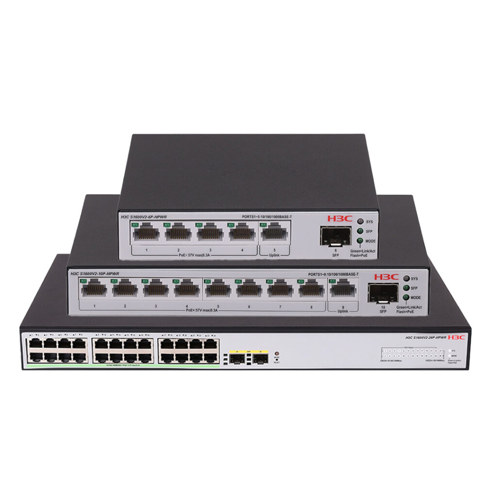 H3C managed switches including Layer 2 and Layer 3, available at Techmicro, authorized distributor in Dubai and UAE